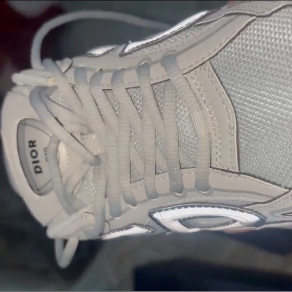 Dior Men's Cream Sneakers